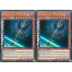 WORLD LEGACY - WORLD WAND 2x • Ultra R Emblema • BLMM EN086 • 1Ed • Yugioh! - Image 1
