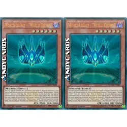 WORLD LEGACY - WORLD CROWN 2x • Ultra R Emblema • BLMM EN082 • 1Ed • Yugioh! - Image 1