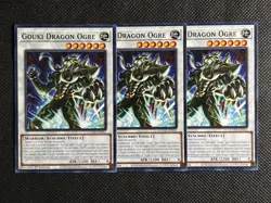 3x YuGiOh! - Gouki Dragon Ogre DOOD-EN041 Common 1st Edition Near Mint - Image 1