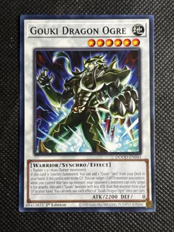 3x YuGiOh! - Gouki Dragon Ogre DOOD-EN041 Common 1st Edition Near Mint - Image 2