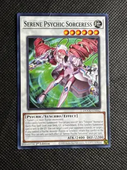3x YuGiOh! - Serene Psychic Sorceress DOOD-EN042 Common 1st Edition Near Mint - Image 2