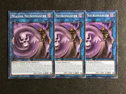 3x YuGiOh! - Miasma Necromancer DOOD-EN052 Common 1st Edition Near Mint - Image 1