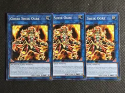 3x YuGiOh! - Gouki Sheik Ogre DOOD-EN050 Common 1st Edition Near Mint - Image 1