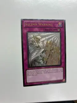 USA Seller Yugioh Solemn Warning DREV-EN077 Ultimate Rare 1st Editon NM - Image 2