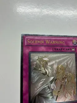 USA Seller Yugioh Solemn Warning DREV-EN077 Ultimate Rare 1st Editon NM - Image 4