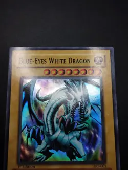 YUGIOH 2004 | BLUE-EYES WHITE DRAGON | SKE-001 | 1ST EDT | VERY GOOD (CLEAN) - Image 4