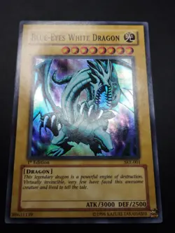 YUGIOH 2004 | BLUE-EYES WHITE DRAGON | SKE-001 | 1ST EDT | VERY GOOD (CLEAN) - Image 5