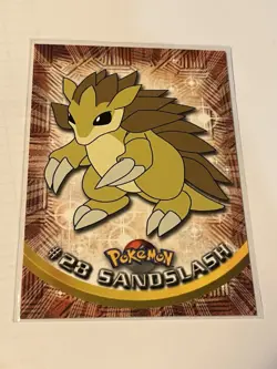 #28 Sandslash - Pokemon Topps Card - Black Logo NM US SELLER - Image 1