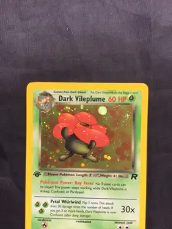 Pokemon Cards: Team Rocket 1st Edition Rare Holo: Dark Vileplume 13/82 - Image 2