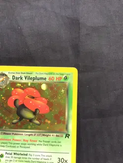 Pokemon Cards: Team Rocket 1st Edition Rare Holo: Dark Vileplume 13/82 - Image 4