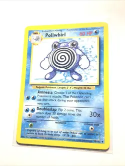 POLIWHIRL - 38/102 - Base Set - 4th Print - 1999-2000 - Pokemon Card - LP - Image 1