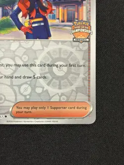 Carmine 145/167 Regional Championships STAFF Promo Pokemon Card - Image 4