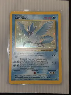 Pokemon TCG Articuno Fossil Holo Unlimited Rare Card 2/62 - Image 2