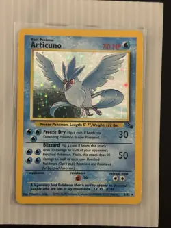 Pokemon TCG Articuno Fossil Holo Unlimited Rare Card 2/62 - Image 5
