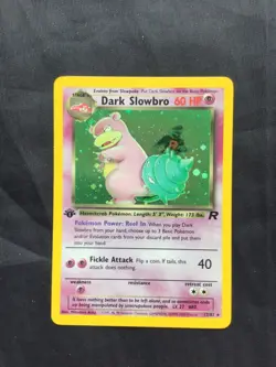 Pokemon Cards: Team Rocket 1st Edition Rare Holo: Dark Slowbro 12/82 - Image 1
