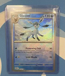 POKEMON TCG Prismatic Evolutions GLACEON Master Ball Reverse Holo Card 025/131 - Image 1