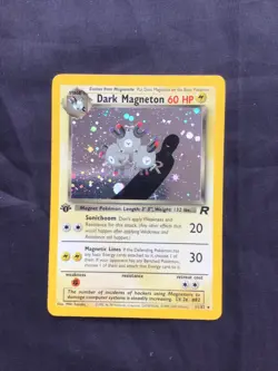 Pokemon Cards: Team Rocket 1st Edition Rare Holo: Dark Magneton 11/82 - Image 1