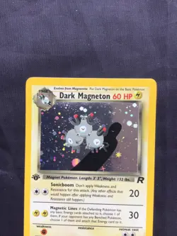 Pokemon Cards: Team Rocket 1st Edition Rare Holo: Dark Magneton 11/82 - Image 2