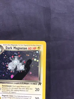 Pokemon Cards: Team Rocket 1st Edition Rare Holo: Dark Magneton 11/82 - Image 4