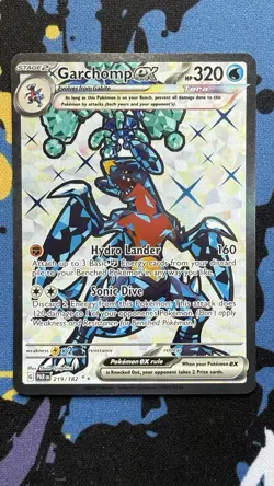 Pokemon Cards Garchomp ex 219/182 Full Art Secret Rare Paradox Rift - Image 1