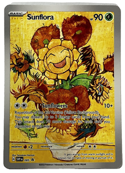 Sunflora Flower Pokemon x Van Gogh Black Star Promo ACG Art Card - NM - Image 1