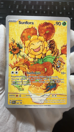 Sunflora Flower Pokemon x Van Gogh Black Star Promo ACG Art Card - NM - Image 2