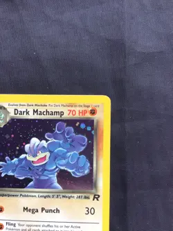 Pokemon Cards: Team Rocket 1st Edition Rare Holo: Dark Machamp 10/82 - Image 4