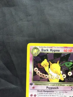 Pokemon Cards: Team Rocket 1st Edition Rare Holo: Dark Hypno 9/82 - Image 3