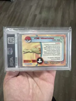 Ninetales #38 2000 Topps Chrome Pokemon T.V. Card PSA 9 Mint - Image 4