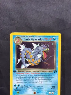 Pokemon Cards: Team Rocket 1st Edition Rare Holo: Dark Gyarados 8/82 - Image 2