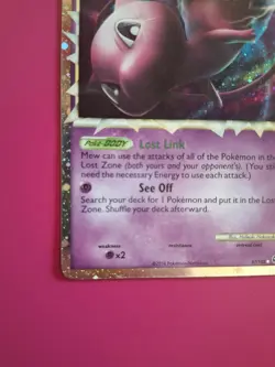 Pokemon Mew Prime TCG Card Triumphant Ultra Rare 97/102 HOLO. LP+ Beautiful - Image 4