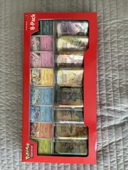 Pokemon TCG Prismatic Evolutions Costco 8 Mini-Tin Bundle w/ Promo Cards SEALED - Image 1
