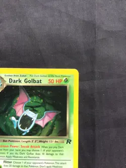 Pokemon Cards: Team Rocket 1st Edition Rare Holo: Dark Golbat 7/82 - Image 4