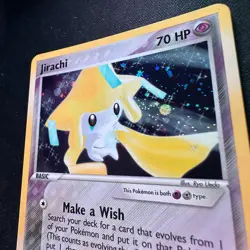 Jirachi 8/101 EX Hidden Legends Rare Holo Pokemon Card Mint - Image 3