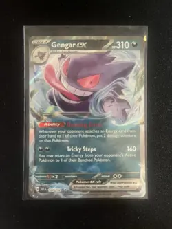 Gengar EX 104/162 Full Art NM/M Temporal Forces Pokemon Card - Image 1