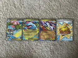 Mega Evolutions 4 Card Lot Full Art/trainer/Ex - Image 1