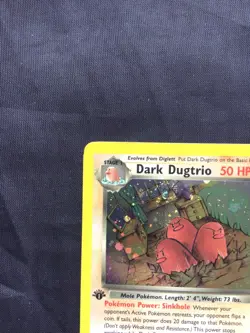 Pokemon Cards: Team Rocket 1st Edition Rare Holo: Dark Dugtrio 6/82 - Image 3