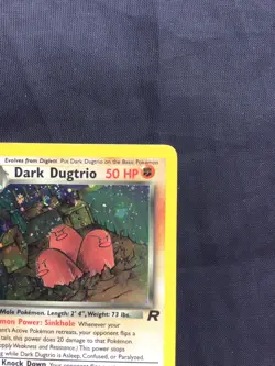 Pokemon Cards: Team Rocket 1st Edition Rare Holo: Dark Dugtrio 6/82 - Image 4