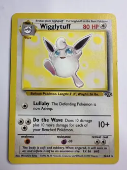 Wigglytuff 32/64 Jungle Set Non-Holo Pokemon Trading Card LP - Image 1