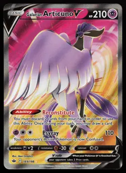 Galarian Articuno V (Full Art) 169/198 SWSH06: Chilling Reign Pokemon Card - Image 1