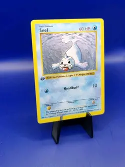 Seel 41/102 1st Edition Shadowless Base Set Pokemon Card TCG WOTC 1999 NM - Image 2