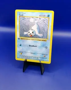 Seel 41/102 1st Edition Shadowless Base Set Pokemon Card TCG WOTC 1999 NM - Image 3