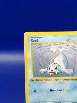 Seel 41/102 1st Edition Shadowless Base Set Pokemon Card TCG WOTC 1999 NM - Image 4