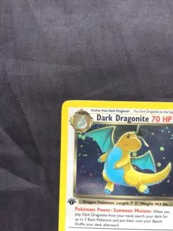 Pokemon Cards: Team Rocket 1st Edition Rare Holo: Dark Dragonite 5/82 - Image 3