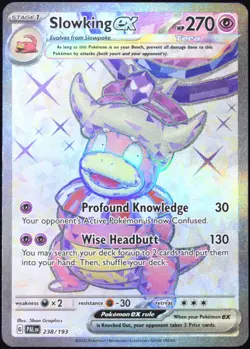 Pokemon TCG Slowking ex 238/193 2023 Paldea Evolved Ultra Rare Card - LP - Image 1
