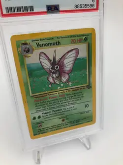 1999 POKEMON JUNGLE Trading Card VENOMOTH HOLO #13/64 graded slab PSA EX-MT 6 - Image 2