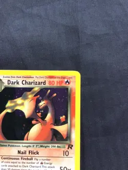 Pokemon Cards: Team Rocket 1st Edition Rare Holo: Dark Charizard 4/82 - Image 4