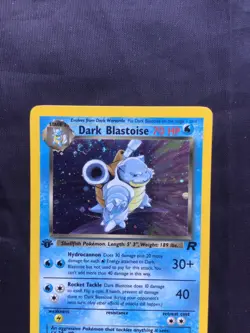 Pokemon Cards: Team Rocket 1st Edition Rare Holo: Dark Blastoise 3/82 - Image 2