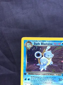 Pokemon Cards: Team Rocket 1st Edition Rare Holo: Dark Blastoise 3/82 - Image 3
