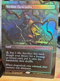 1x Verdant Catacombs Borderless FOIL Special Guests ** MagikJnkie ** - Image 1